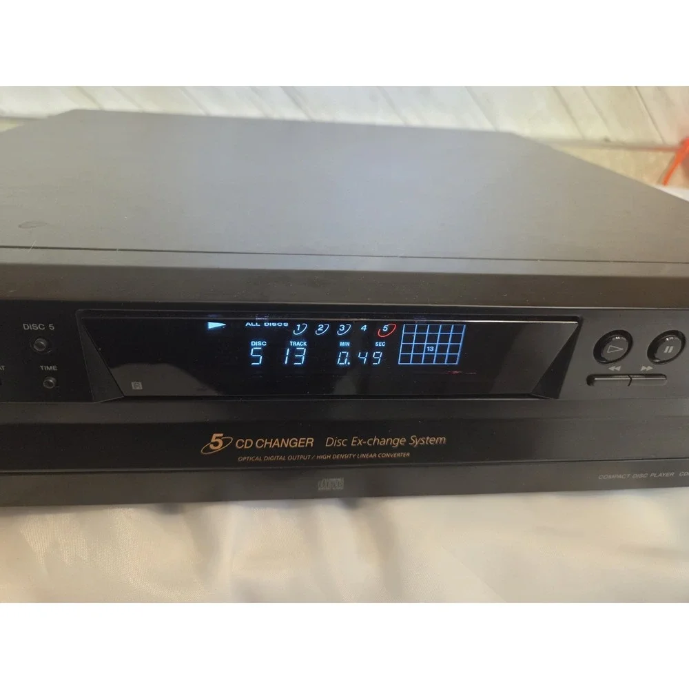 Sony CDP-CE375 5-Disc CD Changer Player NEAR MINT EXCELLENT WORKING W Remote